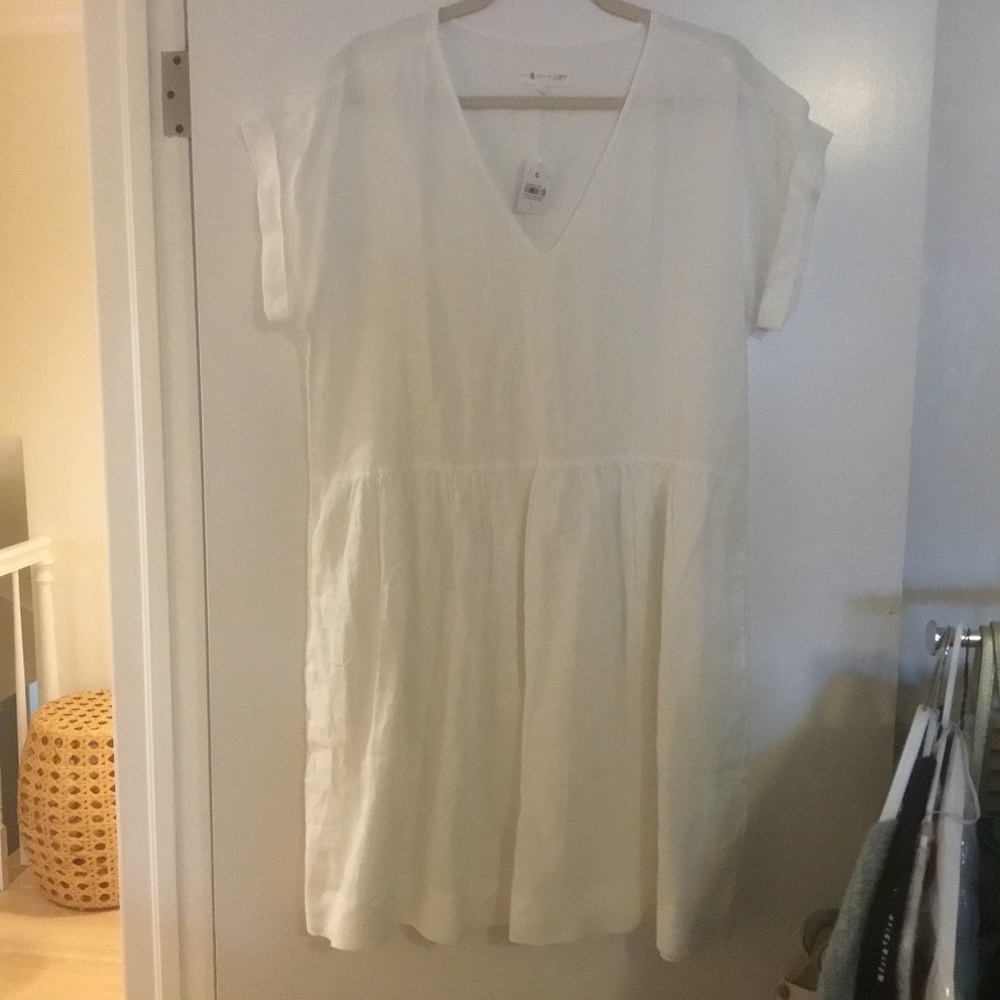 Lou & Grey Linen Dress NWT